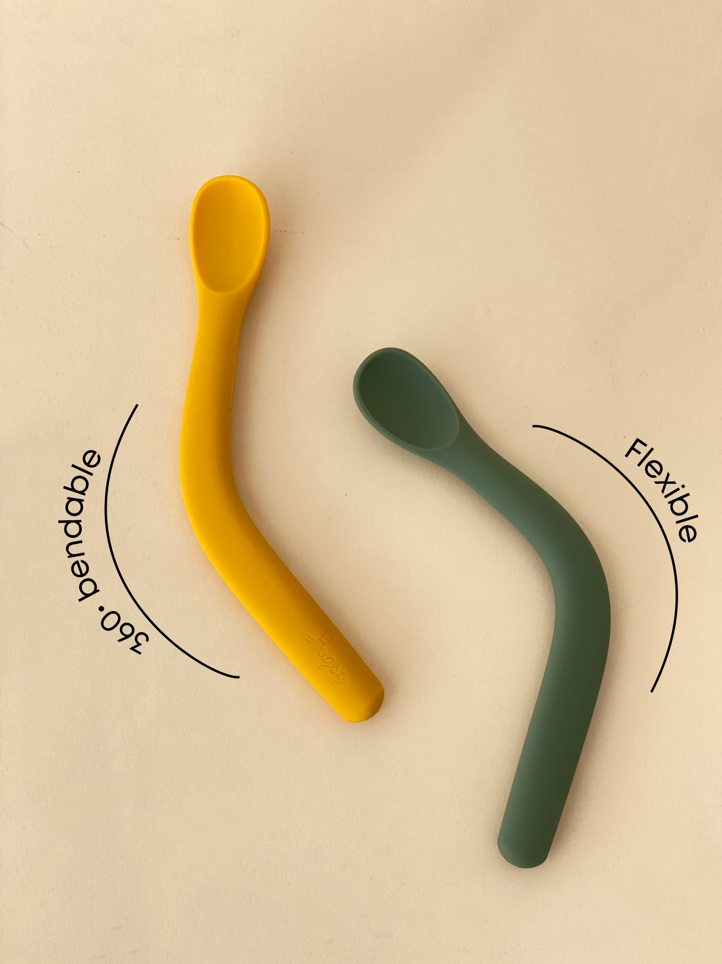 Long Silicone Spoon Purée Team - Set of 2