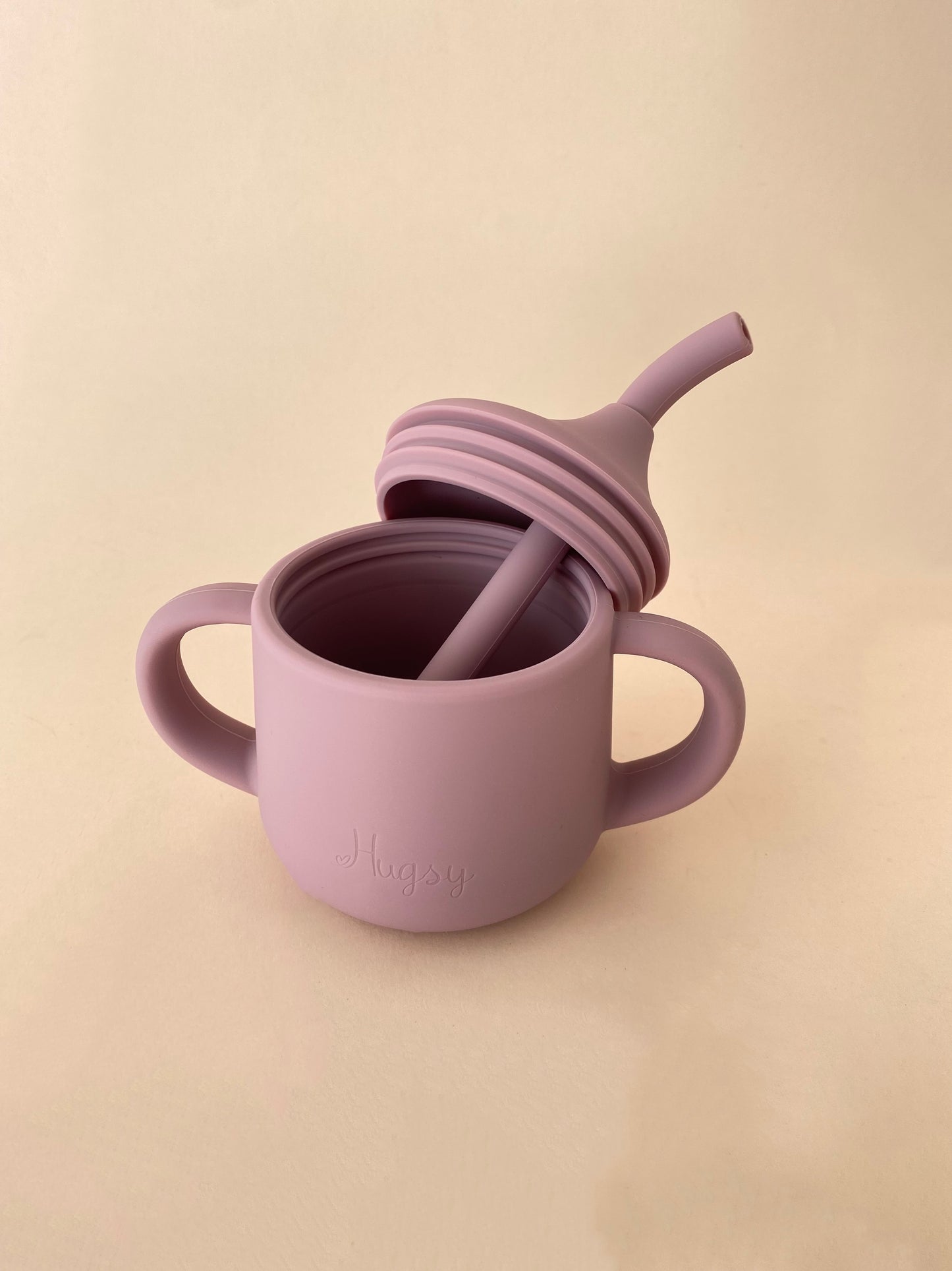 First Baby Silicone Straw Cup