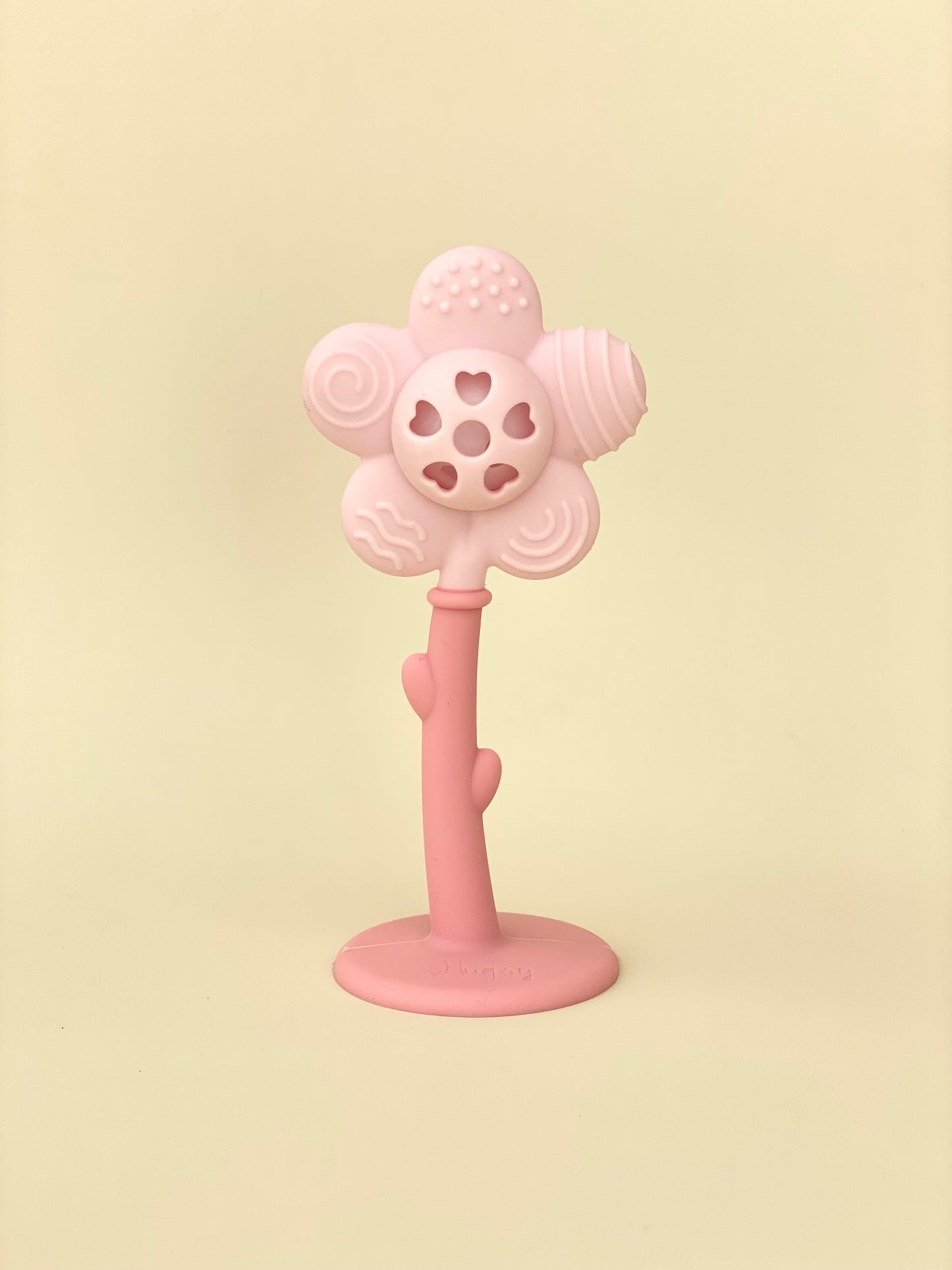 Silicone teether/rattle Flower