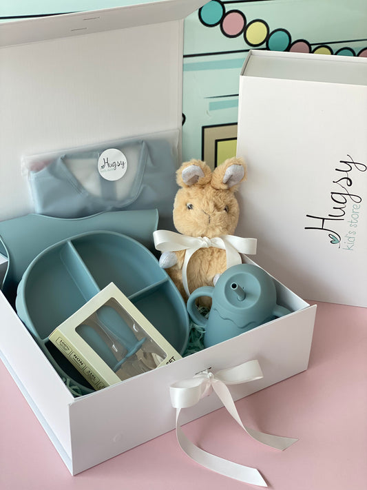 Hugsy Box midi Pro - silicone feeding gift set