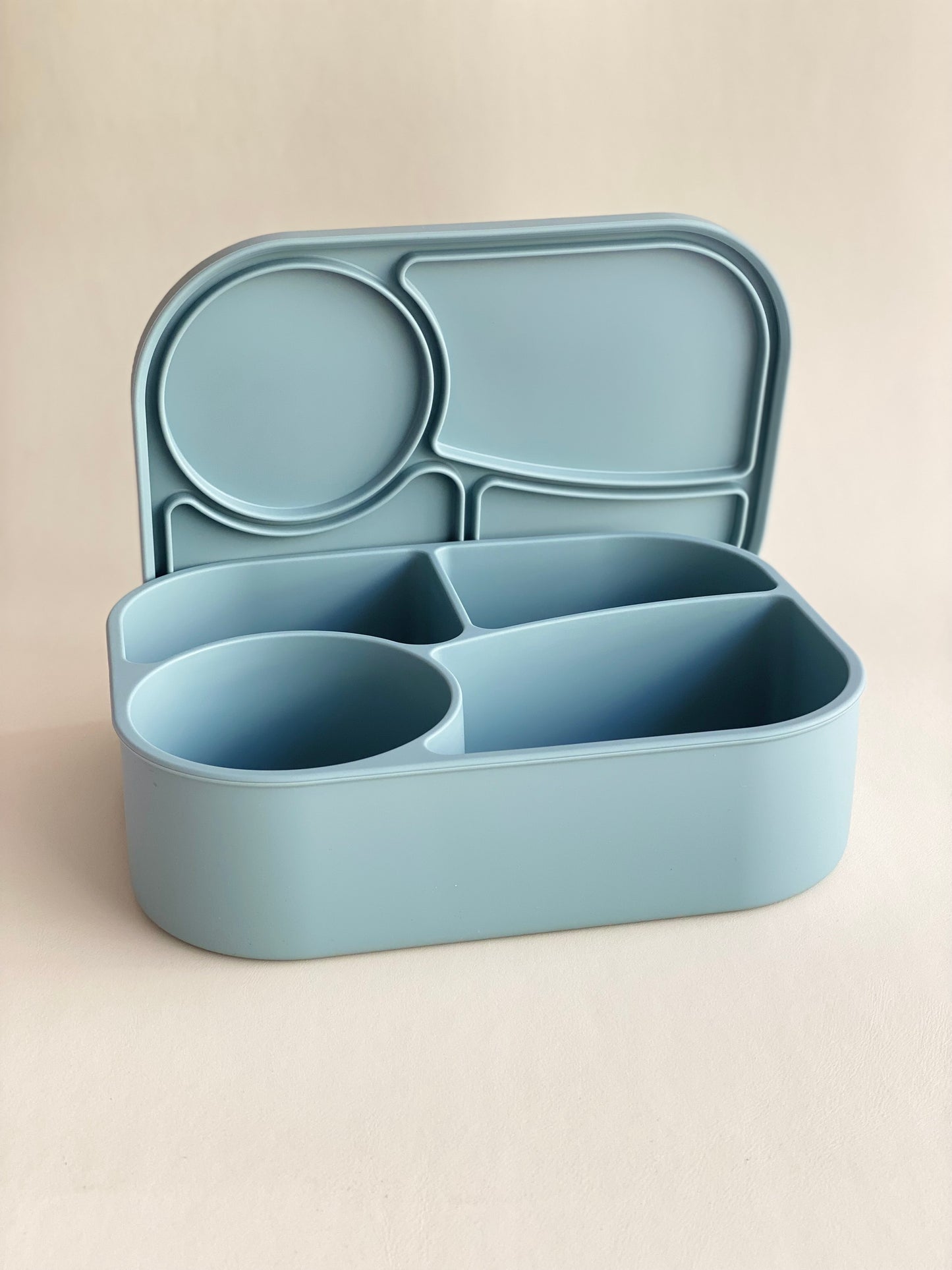 SILICONE LUNCH BOX / Bento box - 4 Compartment Large