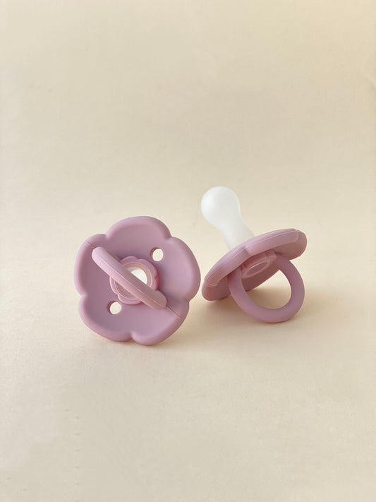 Silicone Pacifier Flower, set of 2