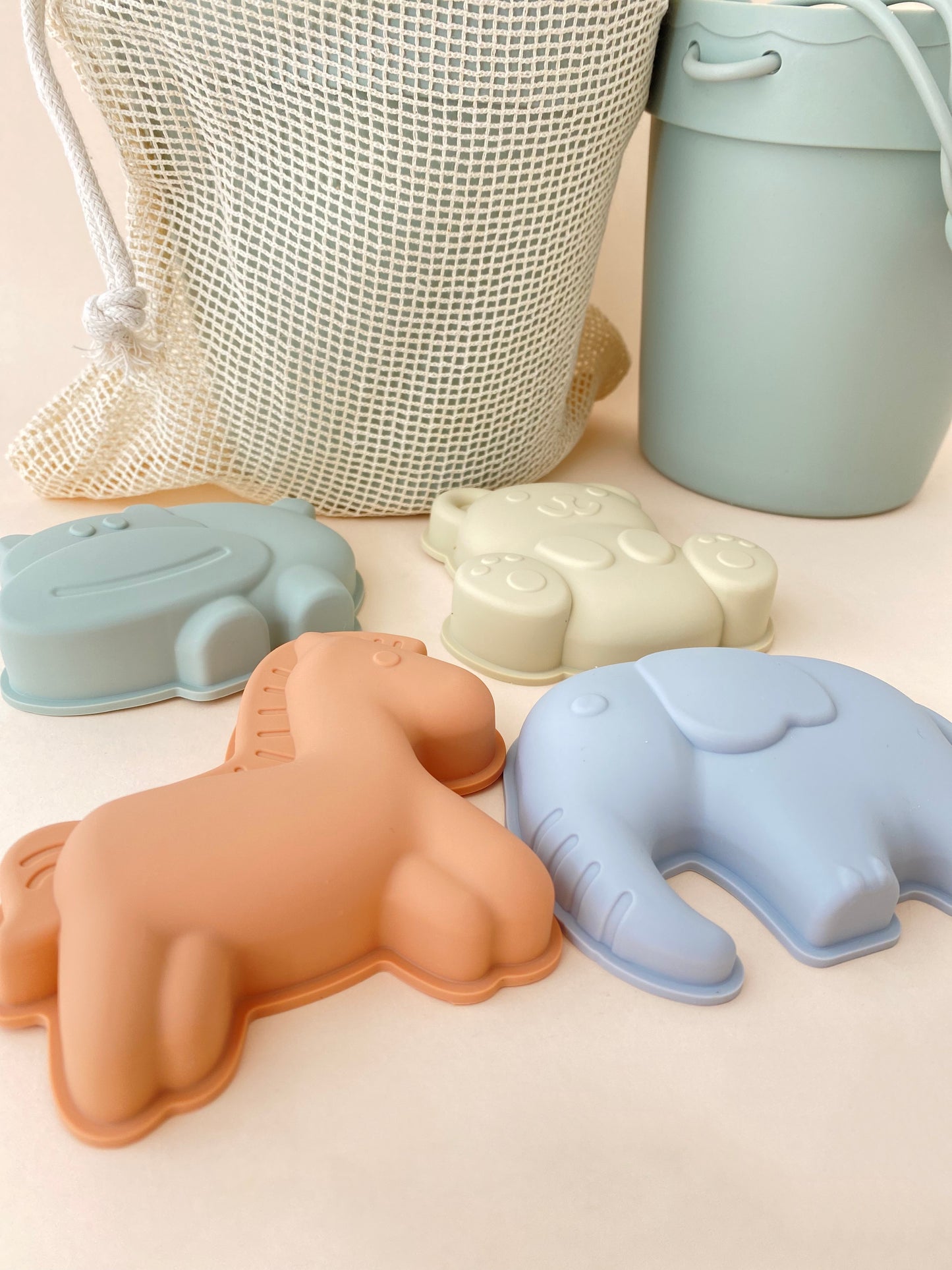 SILICONE BEACH TOYS SET “ZOO”