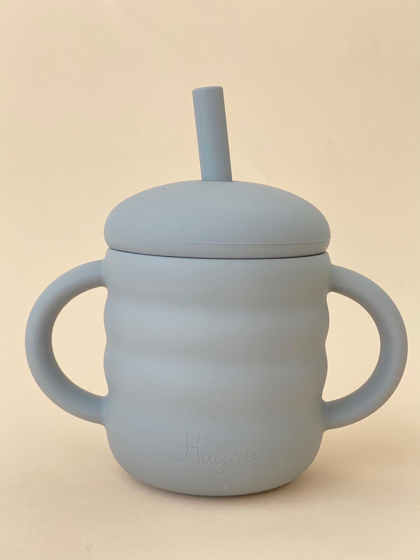 SILICONE TRAINING CUP WITH A STRAW