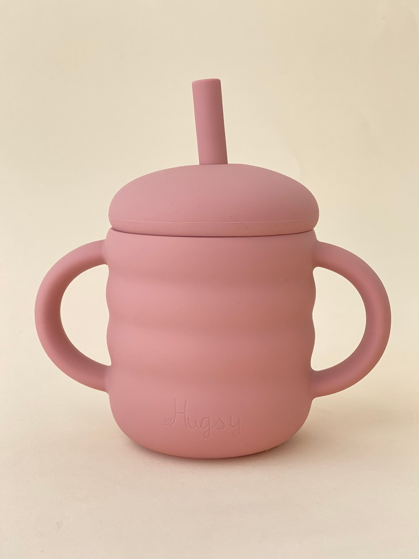 SILICONE TRAINING CUP WITH A STRAW