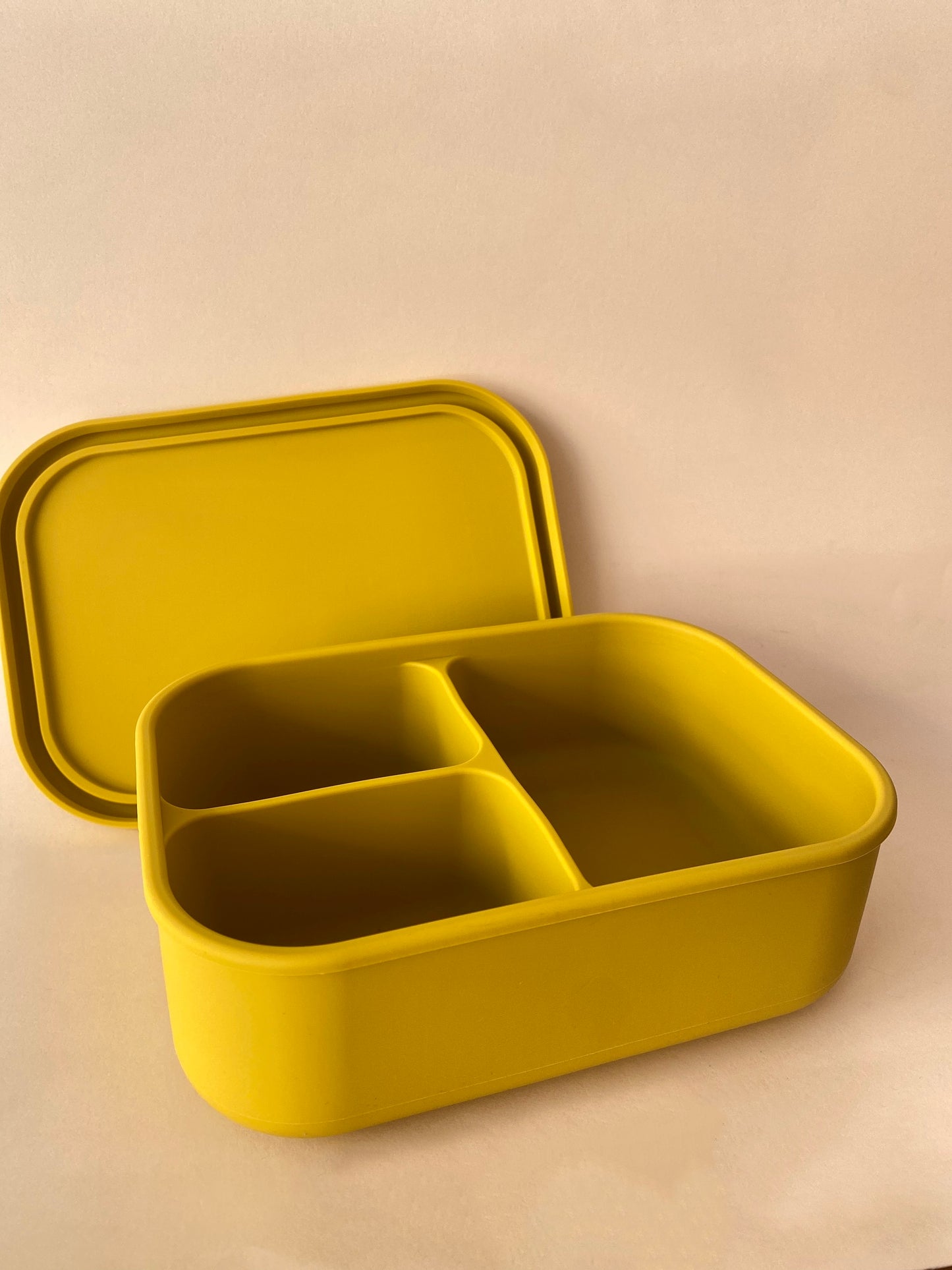 SILICONE LUNCH BOX / Bento box - 3 Compartment