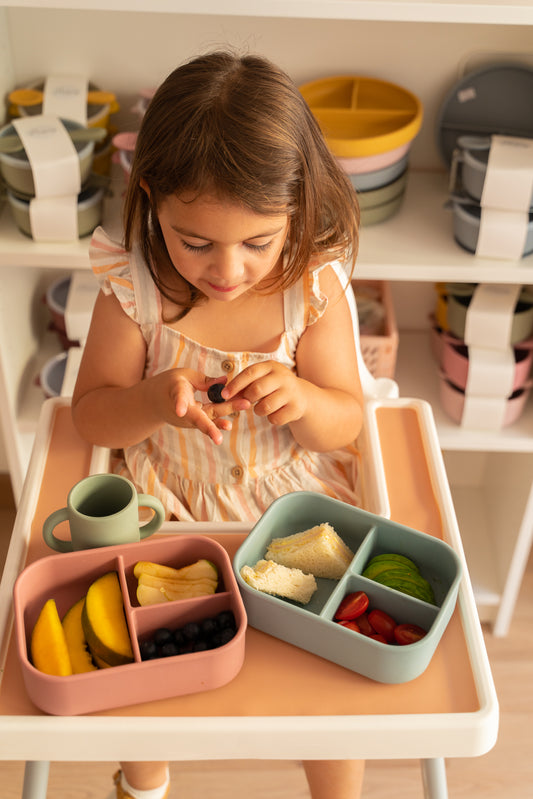 SILICONE LUNCH BOX / Bento box - 3 Compartment